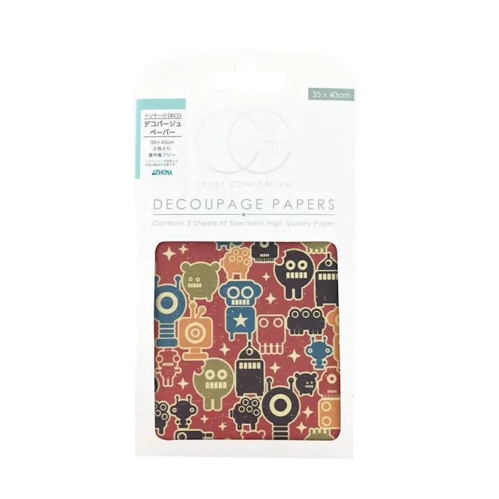ヘリテージ DECO デコパージュペーパー 154リトルロボット