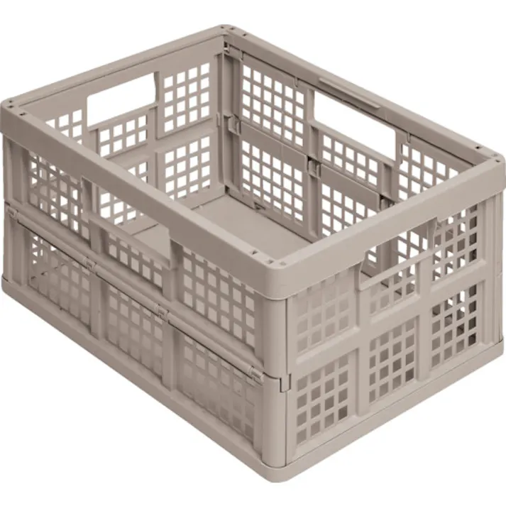 【CAINZ-DASH】RUP社 折りたたみメッシュコンテナ 45L ライトサンド 45SA【別送品】