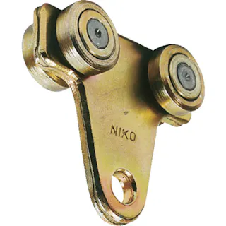 【CAINZ-DASH】HELM HELLAS社 ニコ 25号ドアハンガー用 トロリーハンガー 複車 25HE-4WH-TR【別送品】