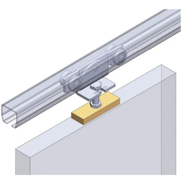 【CAINZ-DASH】HELM HELLAS社 ニコ 26号ドアハンガー用プレート 鉄扉用 26HE-PL-S【別送品】