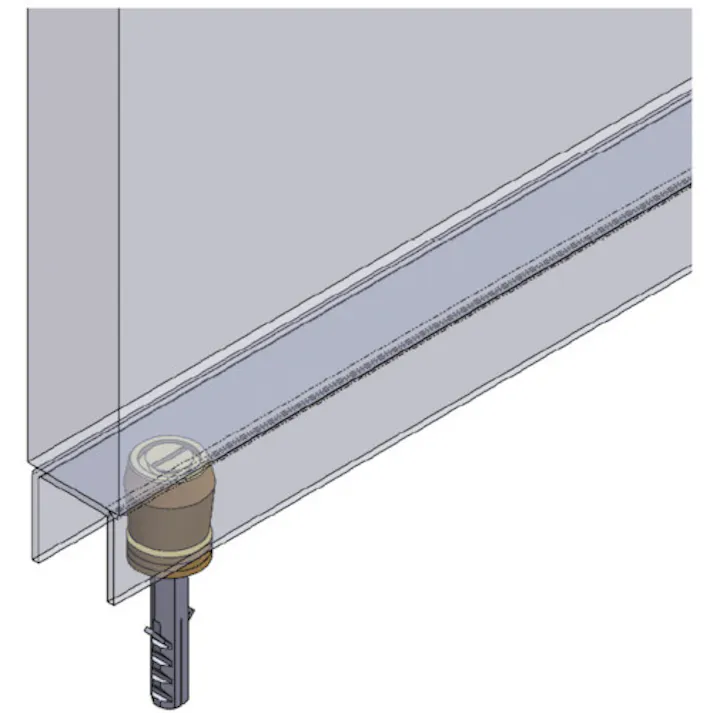 【CAINZ-DASH】HELM HELLAS社 ニコ 25号ドアハンガー用ガイドローラー プラグタイプ 25HE-GRP【別送品】