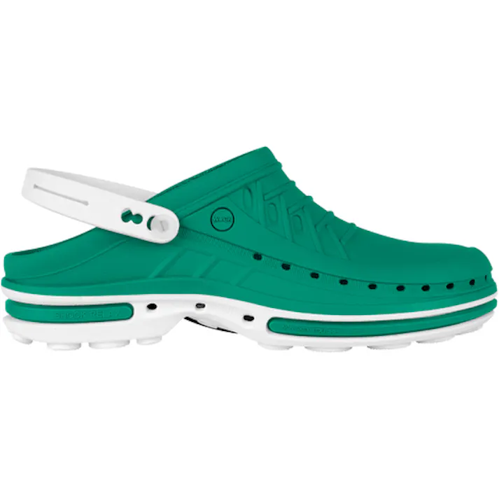【CAINZ-DASH】Walkemore社 CLOG グリーン 23.5~24.0 オートクレーブ対応134℃ 10004368-3738【別送品】