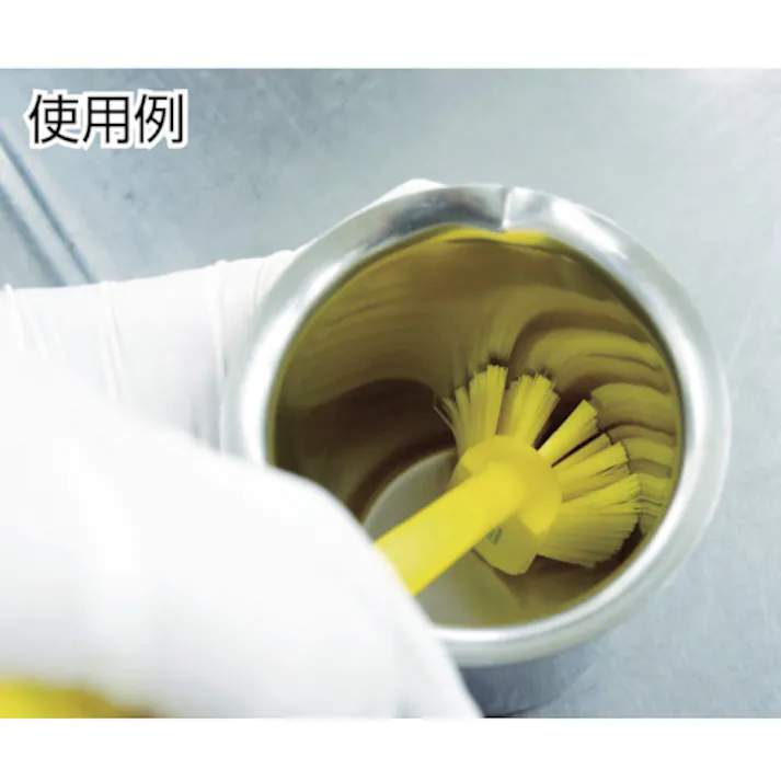 【CAINZ-DASH】キョーワクリーン ハンドブラシ ディッシュブラシ 4237 イエロー HACCP対応 ソフトタイプ 42376【別送品】