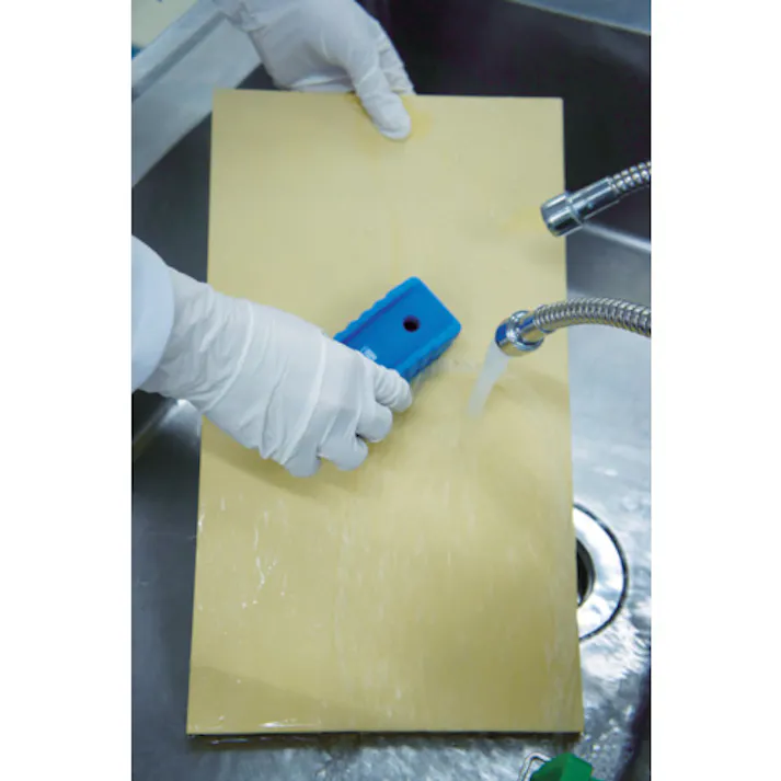 【CAINZ-DASH】キョーワクリーン まな板洗浄ブラシ 6441 ホワイト 64415【別送品】