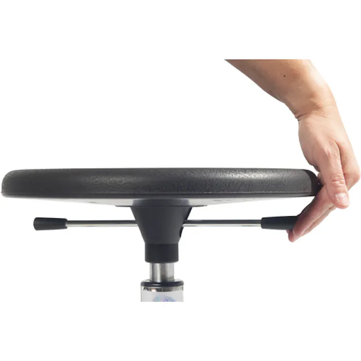 【CAINZ-DASH】Global Stole社 SIGMA 480RS フットリング付き作業チェア スチール製ベース 座高37~50cm 11300110000【別送品】