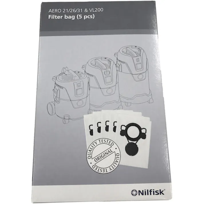 【CAINZ-DASH】ニルフィスク フリースフィルターバッグ(1箱/5枚入)) 107419590【別送品】