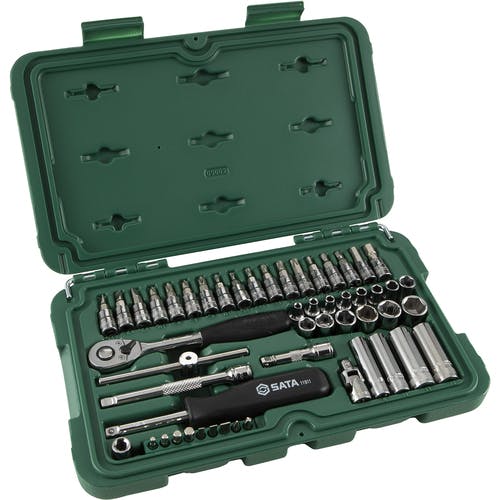 CAINZ-DASH】SATA社 1／4”DRソケットレンチセット（6角タイプ