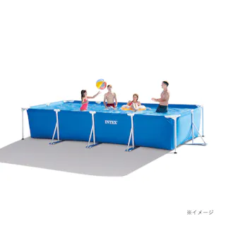 インテックス INTEX プール レクタングラフフレームプール 450×220×84cm
