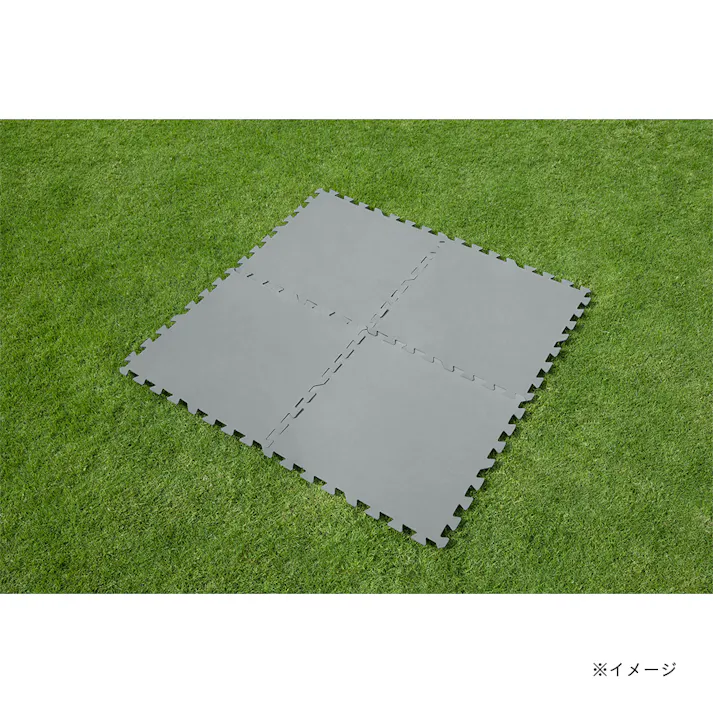 フロアプロテクター 50cm×50cm グレー 9枚セット