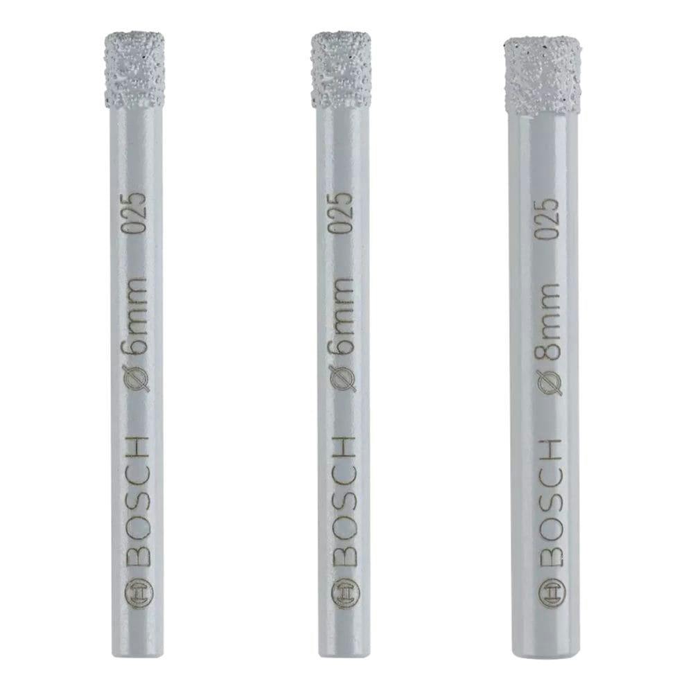BOSCH 磁器タイル用乾式ダイヤモンドドリルビットセット 3本 | 電動