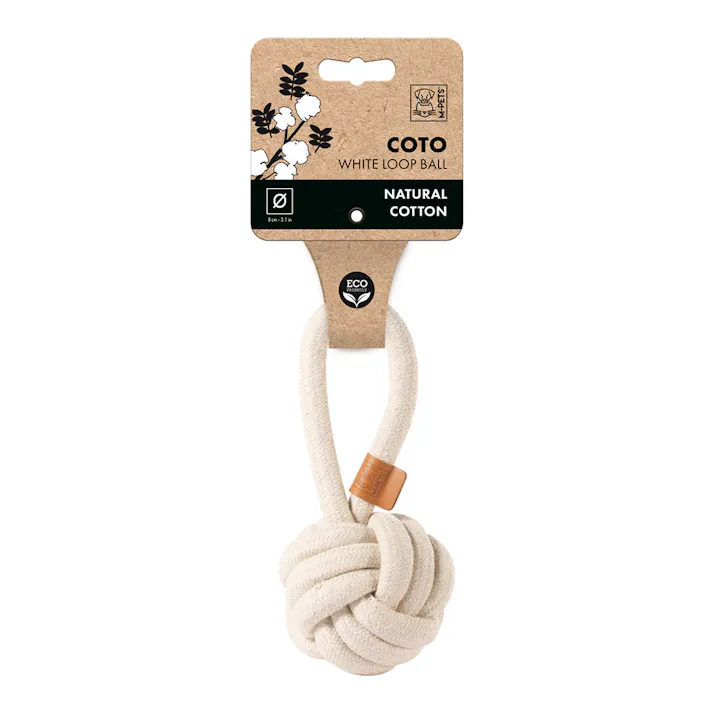 COTO ループボール ホワイト 8cm