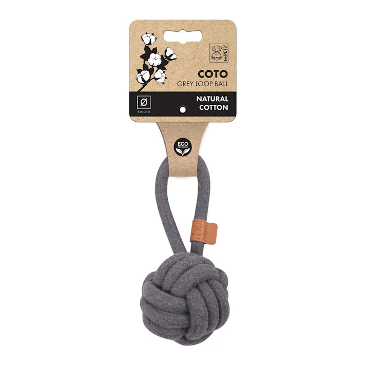 COTO ループボール グレー 8cm
