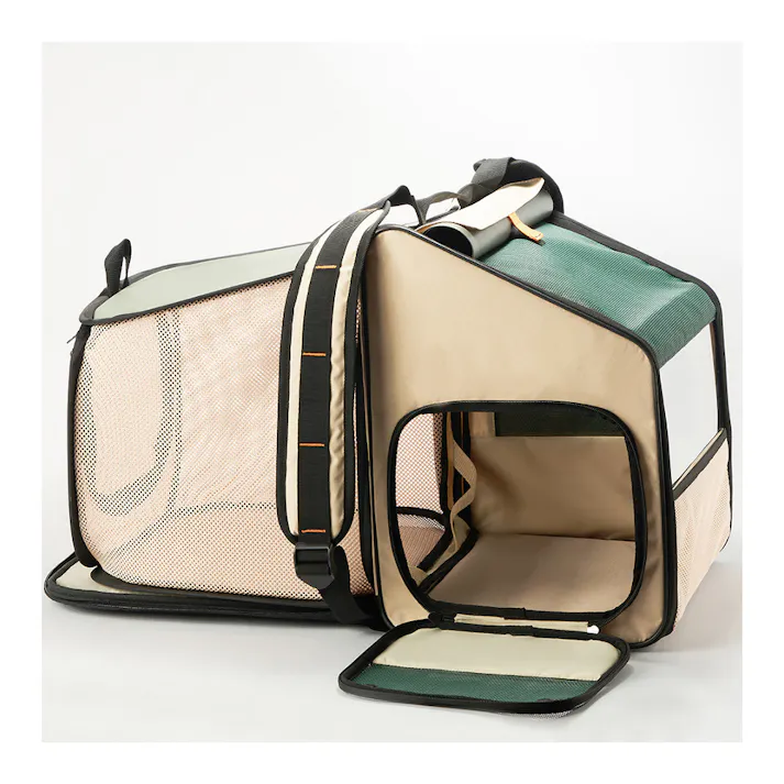 ペット用折り畳み式ハウス型トラベルリュック