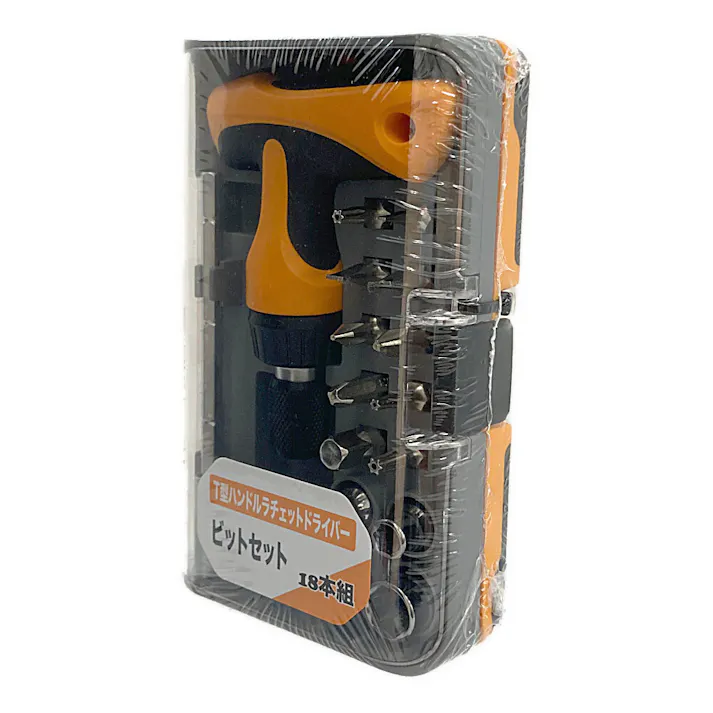 T型ハンドルラチェットドライバー ビットセット 18本組