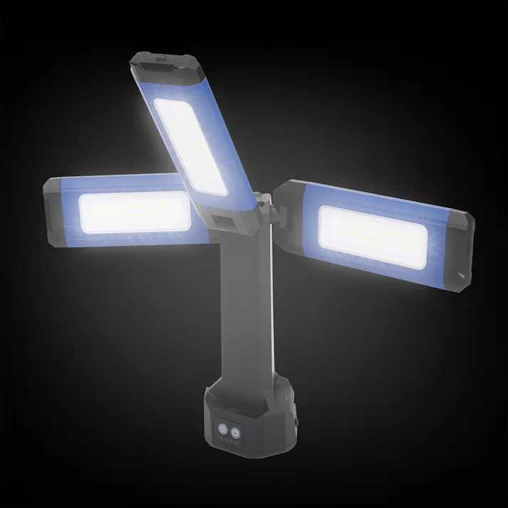 充電式 可変式 3面パネルライト