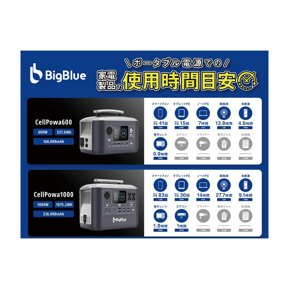 Biglin Energy 6体セット 100％本物 BigBlue リン酸鉄 ポータブル電源 Cellpowa1000【別送品