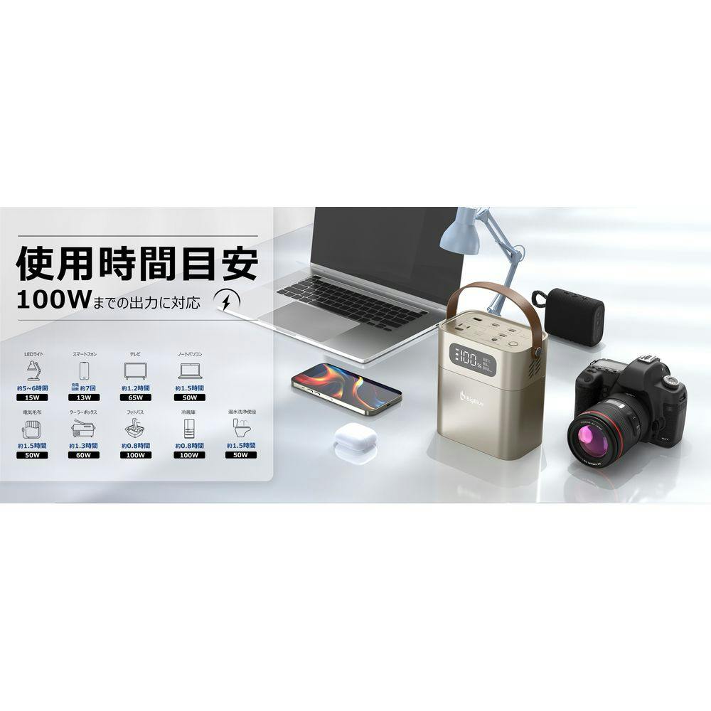 Bigblue ポータブル電源 CellPowa100 CP100 | 発電機・ポータブル電源