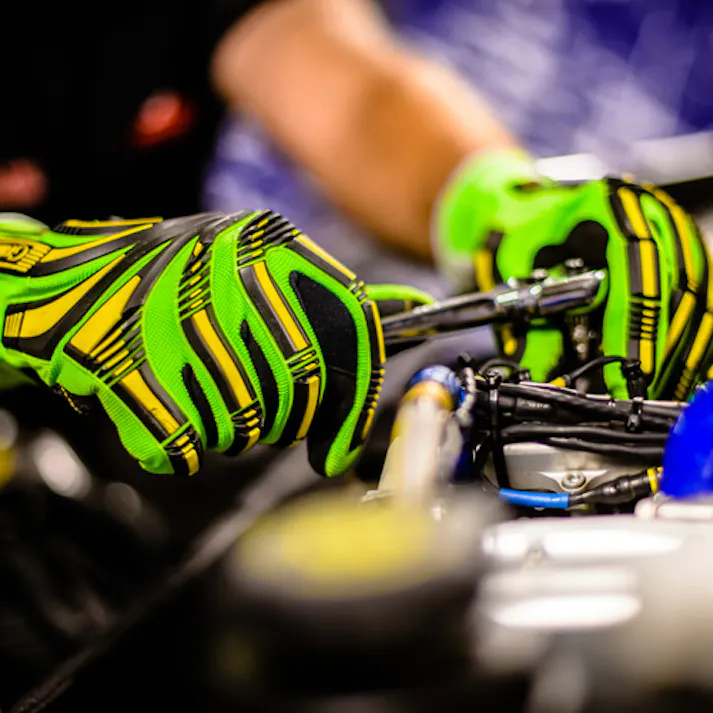 【CAINZ-DASH】GranberG社 耐切創繊維耐衝撃手袋 反射視認モデル 115.9001 M 115.900108【別送品】