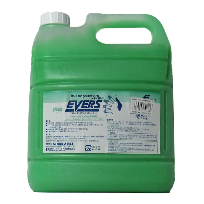 宝商株式会社 エバース 【店舗取り寄せ】 エバーズ ハンドクリーナー4Kg詰め替え用 4973291707636