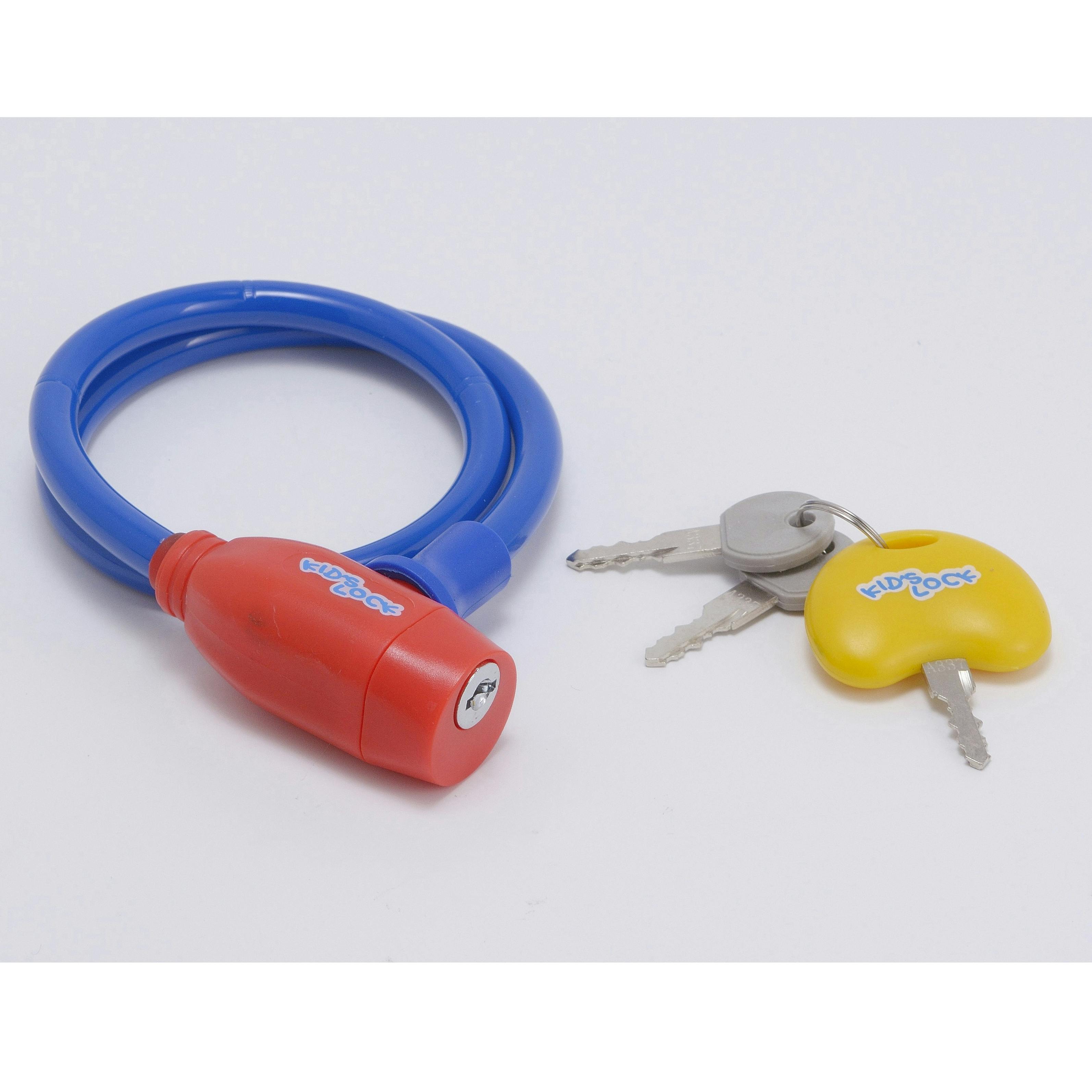 株式会社ティーエス TS 【店舗取り寄せ】  キッズワイヤーロック60cmRD/BL 4973291730818