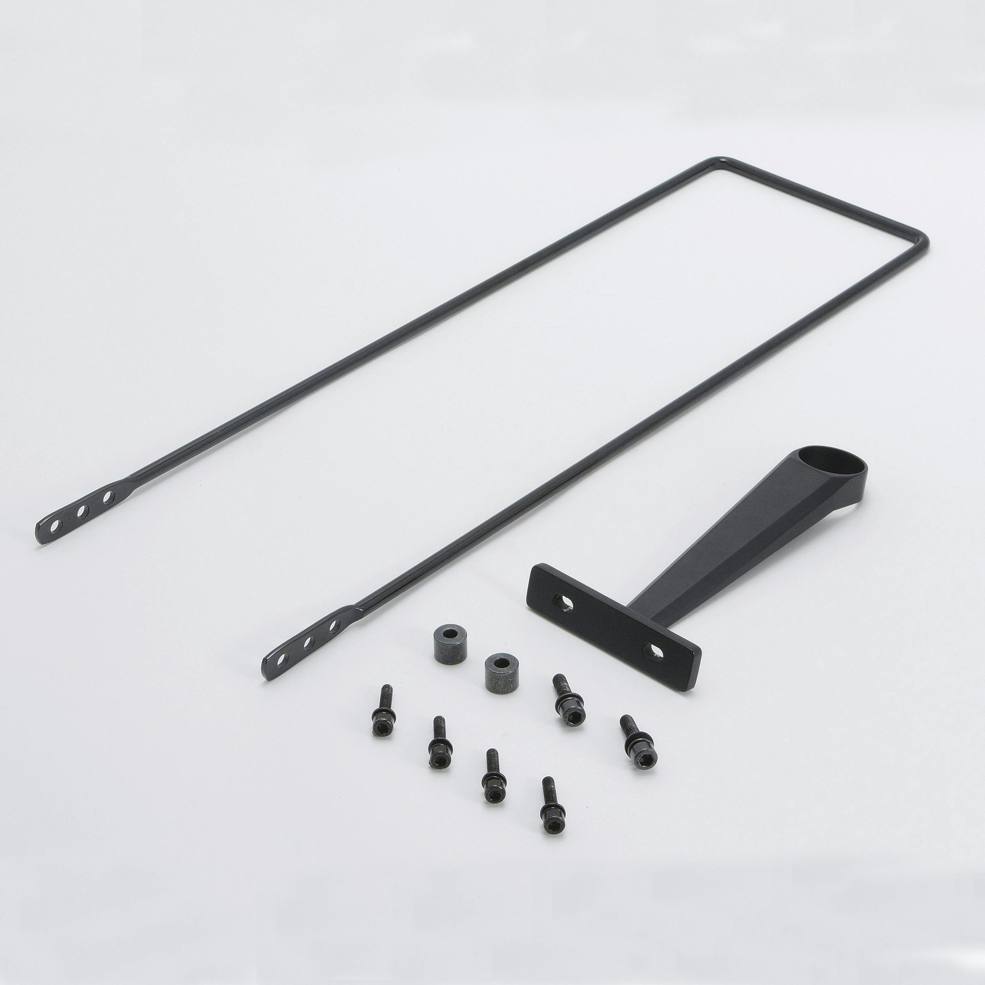 丸八工機株式会社 【店舗取り寄せ】 バスケット取付キット コラムステー1-1/8インチBK 4973291748653