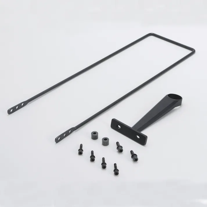 丸八工機株式会社 【店舗取り寄せ】 バスケット取付キット コラムステー1-1/8インチBK 4973291748653