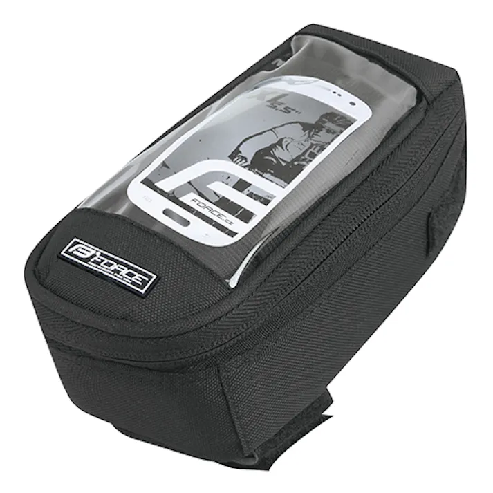 株式会社フタバ商店 FORCE 【店舗取り寄せ】 フレームバッグスマホ窓付スマホ5.5インチBK 8592627107771