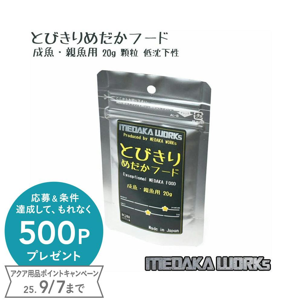 アクアシステム とびきりめだかフード 成魚・親魚用 20g 4516830311552 メダカのえさ アクアシステム とびきりめだかフード 成魚・親魚用 20g 4516830311552 メダカのえさ