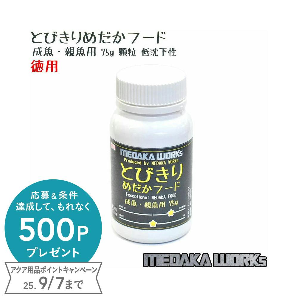 アクアシステム とびきりめだかフード 成魚・親魚用 (ボトル) 75g 4516830311576 メダカのえさ アクアシステム とびきりめだかフード 成魚・親魚用 (ボトル) 75g 4516830311576 メダカのえさ