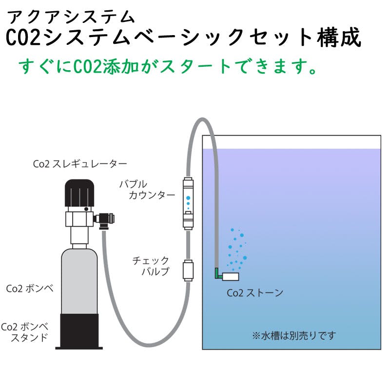 アクアシステム AQUA CO2 SYSTEM BASIC フルセット 6mm