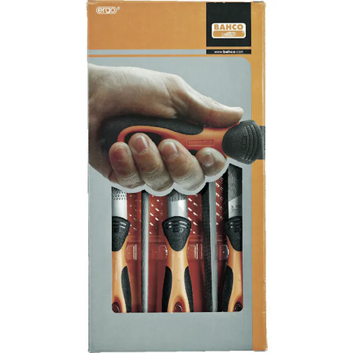 【CAINZ-DASH】スナップオン・ツールズ 鉄工用ヤスリセット 中目 刃長200mm 5本入 1-477-08-2-2【別送品】