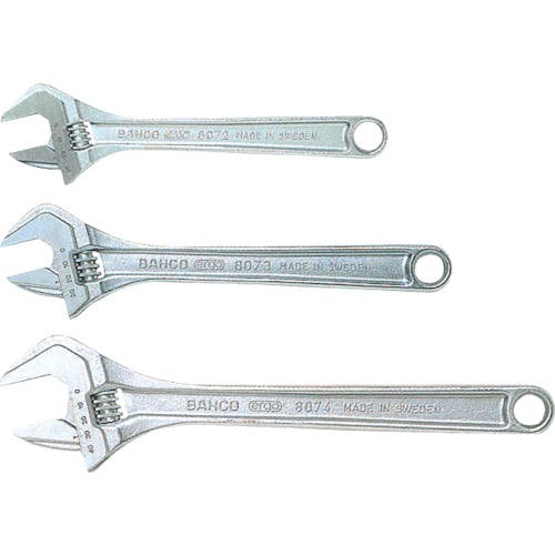 【CAINZ-DASH】スナップオン・ツールズ モンキーレンチメッキ　全長２０５ｍｍ 8071C【別送品】