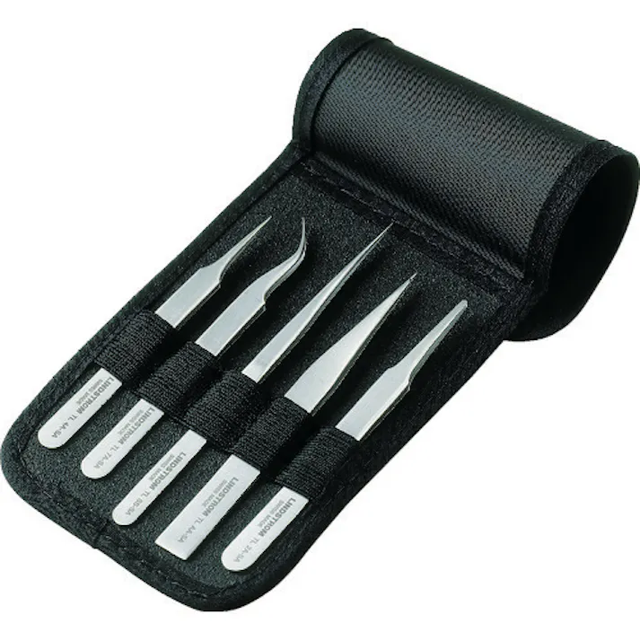 【CAINZ-DASH】スナップオン・ツールズ 静電気対策ESDピンセット 非磁性 5本 アソート TLSS-SA-SL、TLAA-SA-SL他 9855【別送品】