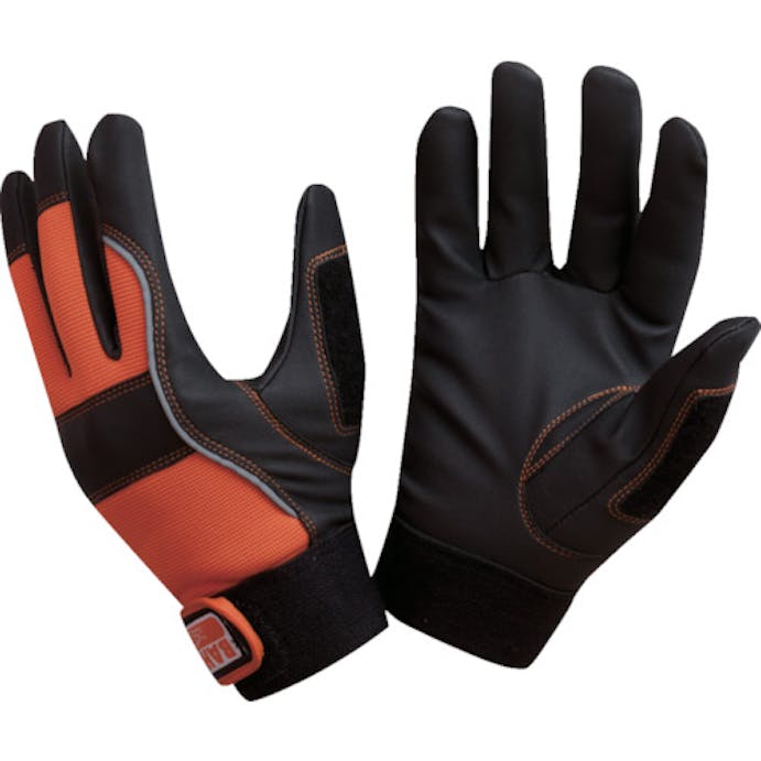 【CAINZ-DASH】スナップオン・ツールズ 合皮手袋　マルチパーパスグローブ　ブラック／オレンジ　サイズ１０ GL008-10【別送品】