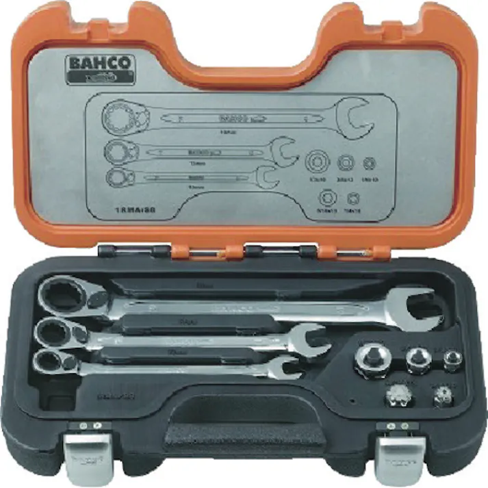 【CAINZ-DASH】スナップオン・ツールズ ラチェットコンビレンチ&アダプターセット 1RMA/S8【別送品】