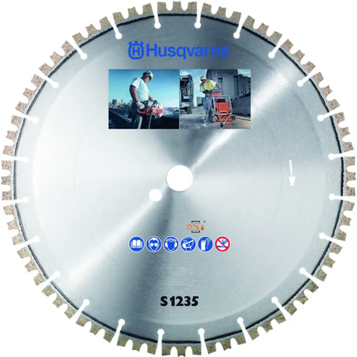 【CAINZ-DASH】ハスクバーナ・ゼノア建設機械事業部 ダイヤモンドブレード S1235 16インチ 525398502【別送品】