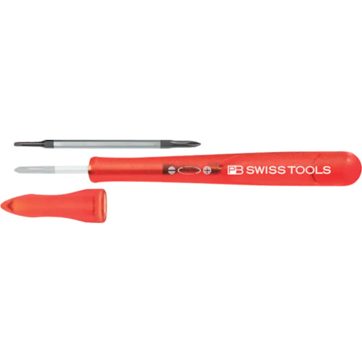 【CAINZ-DASH】PBスイスツールズ社 レインボー差替式精密ドライバー レッド 168-0RED【別送品】
