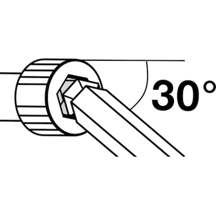 【CAINZ-DASH】PBスイスツールズ社 マルチアングルボール付レインボーレンチ 黄色 2222L-4YE【別送品】