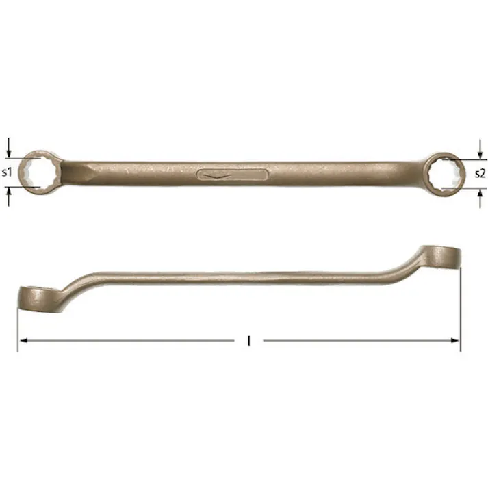 【CAINZ-DASH】スナップオン・ツールズ 防爆ダブルボックスエンドめがねレンチ 二面幅寸法17×21mm AC1721B【別送品】