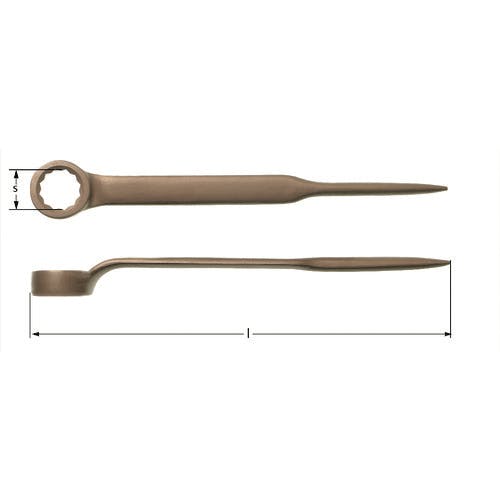 スナップオン・ツールズ 防爆めがねレンチ シノ付き 二面幅寸法41mm 全長470mm AN0041B 防爆めがねレンチ スナップオン・ツールズ 防爆めがねレンチ シノ付き 二面幅寸法41mm 全長470mm AN0041B 防爆めがねレンチ