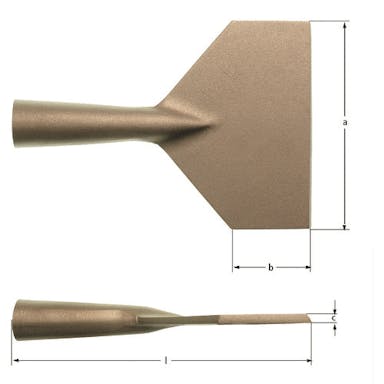 【CAINZ-DASH】スナップオン・ツールズ 防爆スクレーパー　柄なし　刃幅１２５×刃長６５ｍｍ JG0125B【別送品】