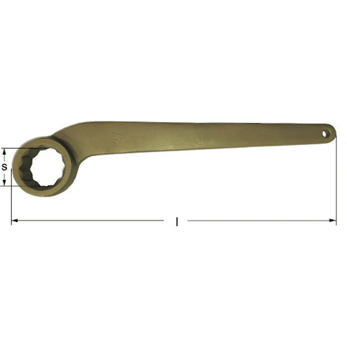 【CAINZ-DASH】スナップオン・ツールズ 防爆カーブヘッドボックスめがねレンチ 二面幅寸法24mm AY0024B【別送品】