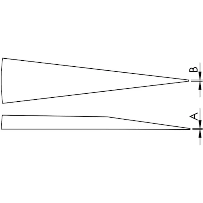 【CAINZ-DASH】idealtek社 耐酸耐磁ステンレスピンセット 110mm 先尖タイプ 3C-SA-0-IT【別送品】
