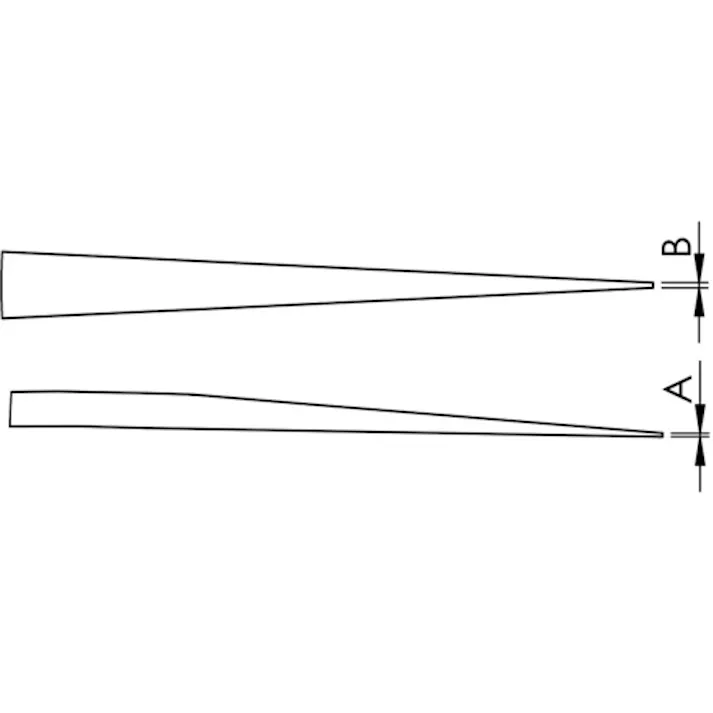 【CAINZ-DASH】idealtek社 耐酸耐磁ステンレスピンセット 140mm 直型先細タイプ SS-SA-0-IT【別送品】