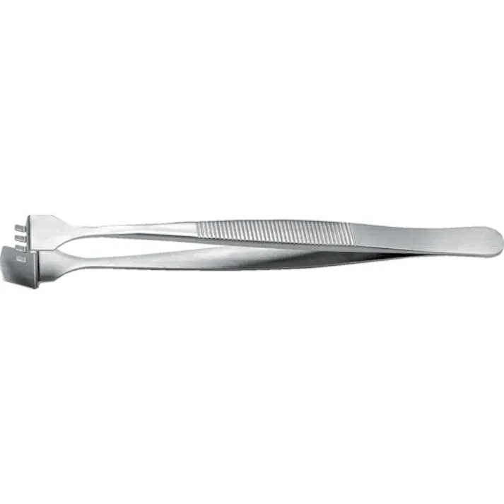【CAINZ-DASH】idealtek社 耐酸耐磁ウェハーピンセット 125mm 先端幅12.0mm 4枚爪 4WF-SA-1-IT【別送品】