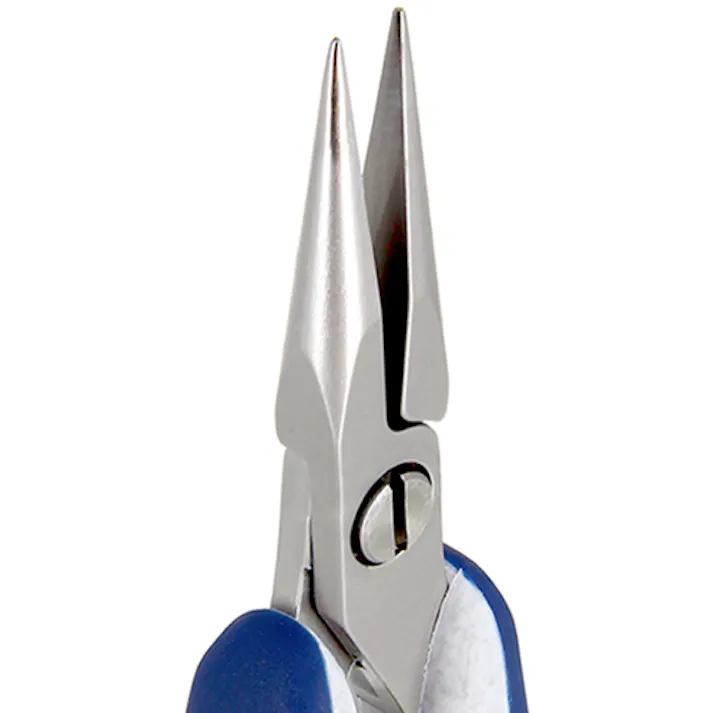 【CAINZ-DASH】idealtek社 ESD精密プライヤー 半丸 ロング 140mm ES6023-CR-BG-IT【別送品】