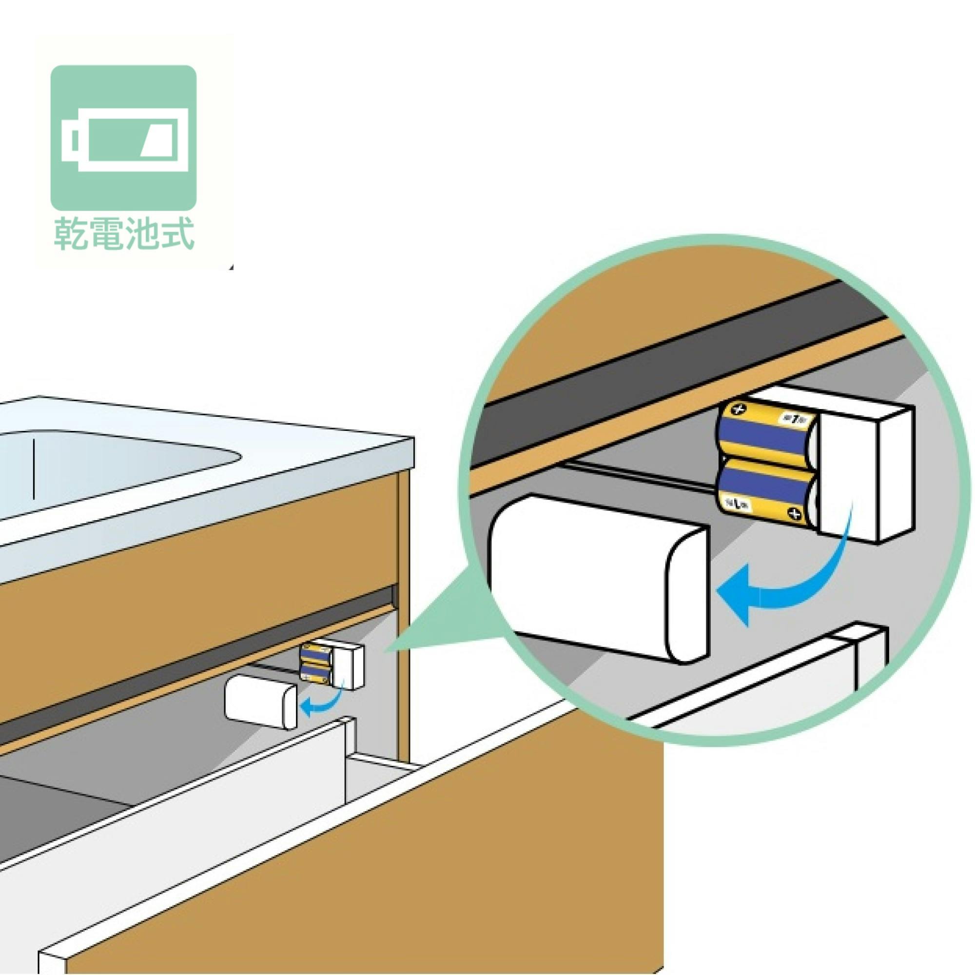 LIXIL タッチレス水栓ナビッシュ(浄水器ビルトイン形)乾電池式シンプル