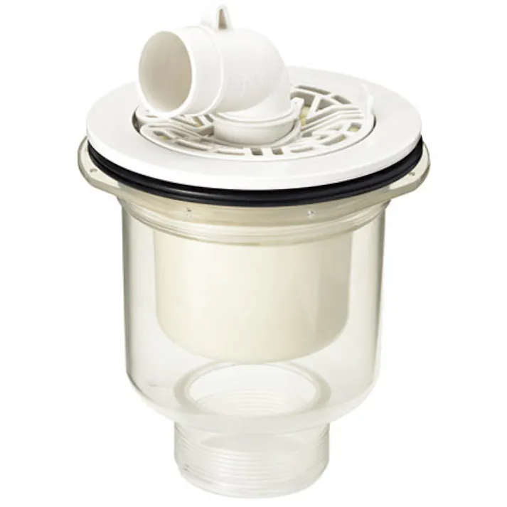 LIXIL 洗濯機パン用排水トラップ タテビキ透明 TP-53/FW1【別送品】