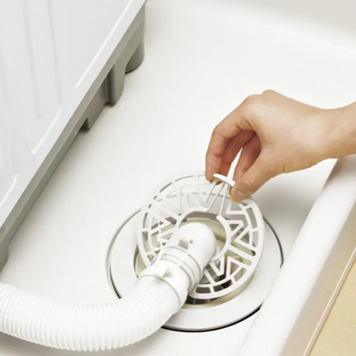 LIXIL 洗濯機パン用排水トラップ タテビキ透明 TP-53/FW1【別送品】