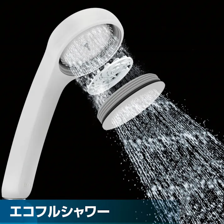 INAX サーモスタット式シャワーバス水栓(浴槽・洗い場兼用) クロマーレS エコフルシャワー吐水口長さ150mm 一般地用 BF-KA145TSG(300)【別送品】